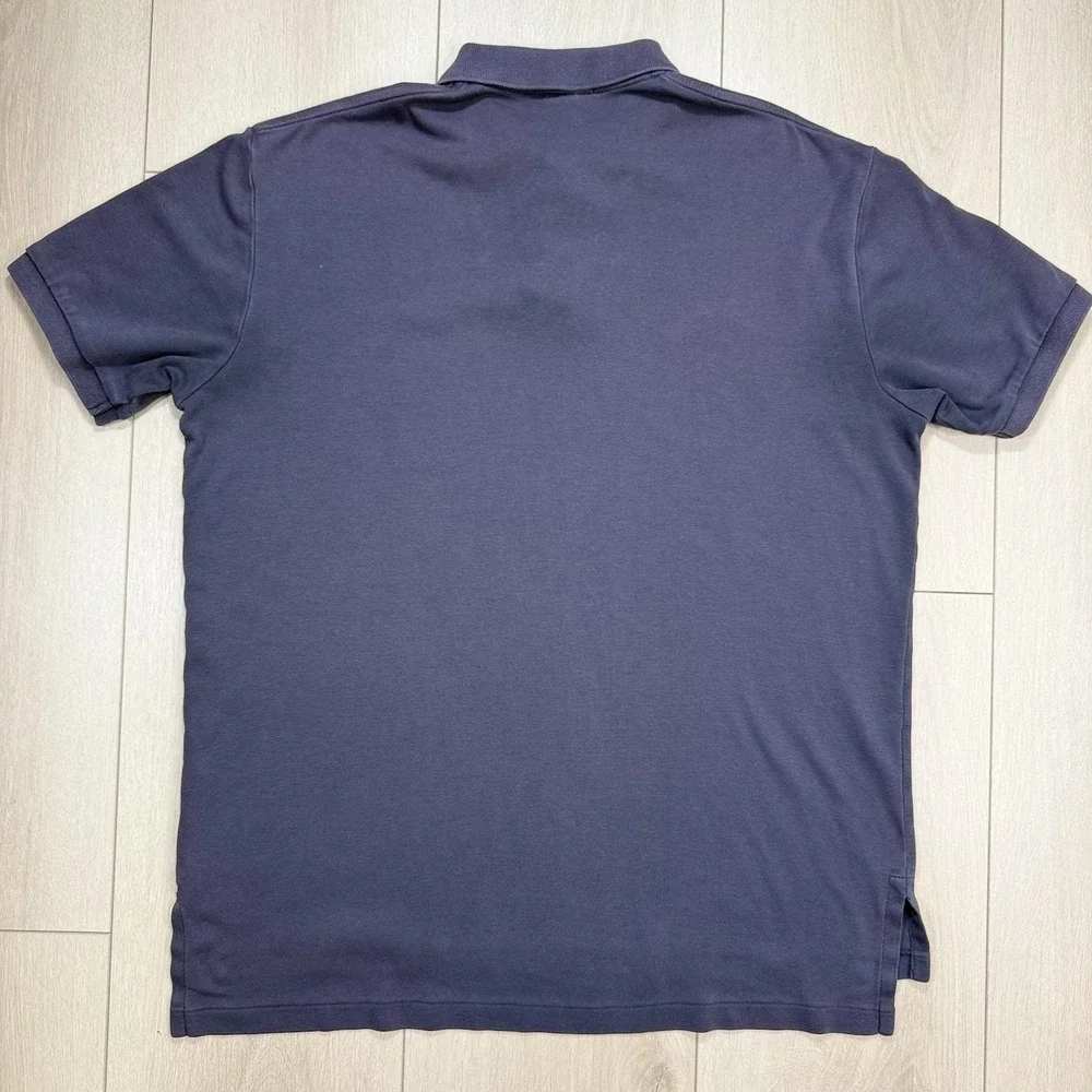 Polo Ralph Lauren Men L Charcoal Gray Cotton Short Sleeve Classic Fit Polo Shirt